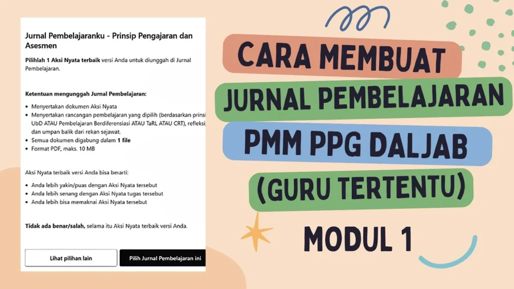 Jurnal Pembelajaran PPG - Cara Menyusun Jurnal Pembelajaran PPG