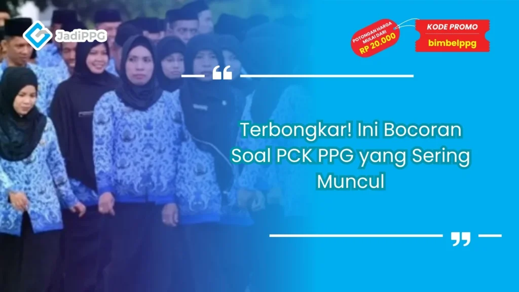 Soal PCK PPG